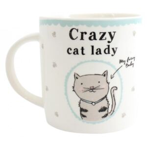 Cana ceramica Femeie nebuna cu pisici
