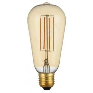 Bec LED Edison Vintage, lumină albă caldă, Filament Lung Squirrel Cage, 4W, E27, 2200K