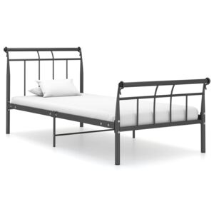 Cadru de pat, negru, 100x200 cm, metal