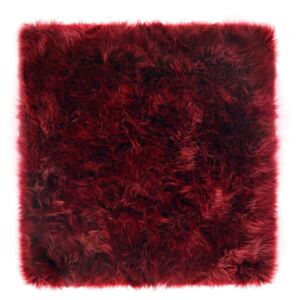Covor din blană de oaie Royal Dream Zealand, 70 x 70 cm, roșu