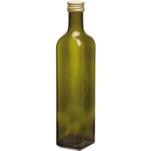 Sticlă pentru alcool Marasca 0,5 l, cu capac cu filet, verde