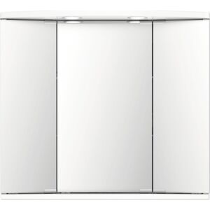 Dulap cu oglinda Jokey Funa, iluminare LED, 68x60 cm, alb, IP 20