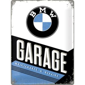 Panou decorativ din tabla BMW Garage 30x40 cm