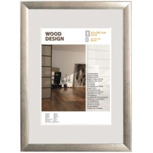 Rama foto lemn Milano argintie 21x29,7 cm