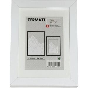 Rama foto lemn Zermatt alba 13x18 cm