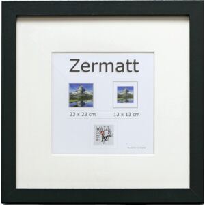 Rama foto lemn Zermatt neagra 23x23 cm