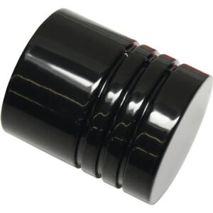 Capat Chicago cilindru negru Ø 20 mm, set 2 buc