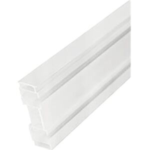 Sina perdea plastic 2 canale, alba, 250 cm