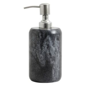 Dispenser negru/gri din marmura 8x13 cm Silver Soap Nordal