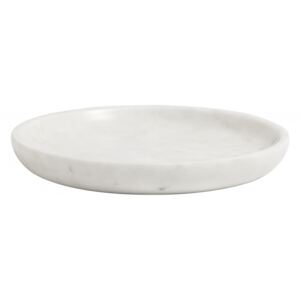 Platou decorativ alb din marmura 17 cm Small Marble Dish Nordal
