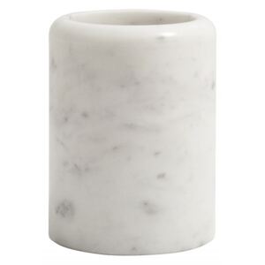 Suport alb din marmura 8x10 cm pentru periuta dinti Marble Mug Nordal