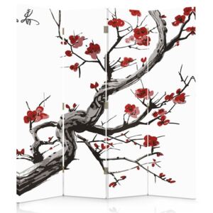 CARO Paravan - Japanese Cherry 2 | cvadripartit | unilateral 145x180 cm