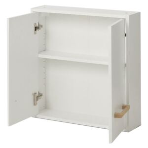 Cabinet suspendat pentru baie, 60x15x60 cm, PAL Alb