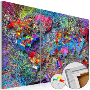 Tablou din plută - Colourful Whirl 120x80 cm