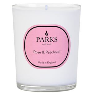 Lumânare cu parfum de trandafiri și paciuli Parks Candles London Vintage Aromatherapy, timp de ardere 45 h