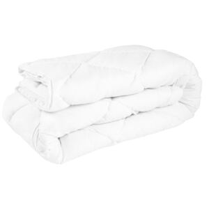 Pilota microfibra matlasata pentru iarna bumbac satinat Alb 140x210 cm