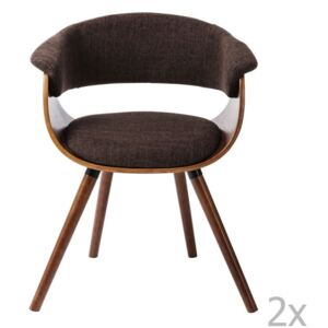 Set 2 scaune cu picioare din lemn de fag Kare Design Monaco