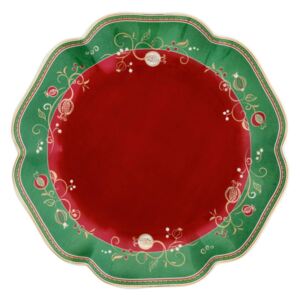 Platou servire cu motive de Crăciun Brandani Tempo di Festa, ⌀ 31 cm