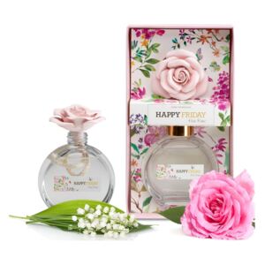 Difuzor cu parfum de trandafiri roz HF Living, 190 ml