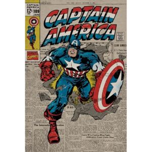 Poster - Captain America (Retro)