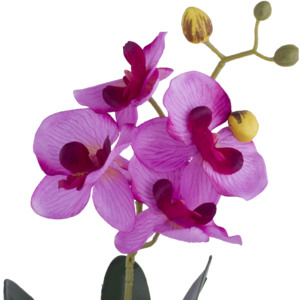Ghiveci orhidee artificiala, roz deschis