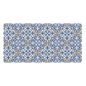 Panou bucatarie, protectie plita, aragaz, antistropire, print UV model Tapet cu Noante Albastre, 60x50 cm