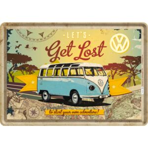 Nostalgic Art Ilustrată metalică - VW Let's Get Lost