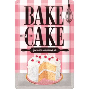 Nostalgic Art Placă metalică - Bake a Cake (You've earned it)
