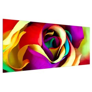 Tablou colorat cu trandafirul abstract (Modern tablou, K012137K12050)