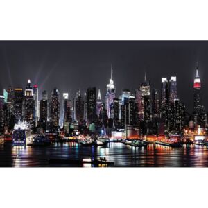 Buvu Fototapet: New York nocturn (2) - 254x368 cm