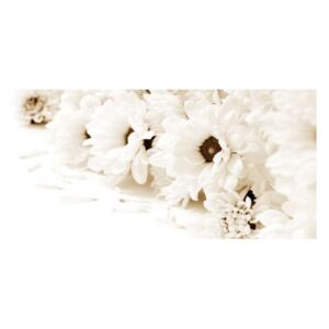 Panou bucatarie, protectie plita, aragaz, antistropire, print UV model Floare Alba, 60x50 cm