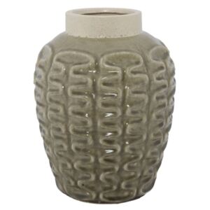 Vaza ceramica Riz Grej, Ø26xH33 cm