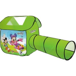 Cort de joaca Pop-up cu tunel pentru copii Mickey Verde
