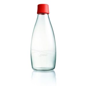 Sticlă cu garanție pe viață ReTap, 800 ml, roșu
