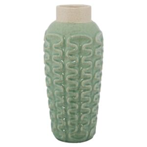 Vaza ceramica Riz Verde, Ø18,5xH41 cm
