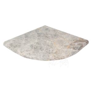 Etajera/Raft marmura tundra - semirotund - 30 x 30 x 2 cm