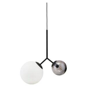 Lampa Suspendata TWICE Neagra - Sticla Negru Lungime( 70 cm)