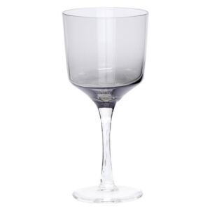 Pahar de Vin Alb din sticla Gri - Sticla Gri inaltime(18cm) x diametru(8cm)