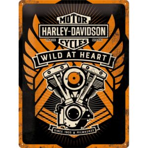 Placă metalică - Harley-Davidson (Wild at Heart)