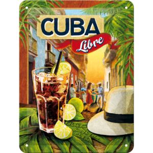 Placă metalică: Cuba Libre - 20x15 cm