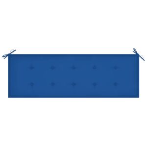 Pernă pentru bancă grădină, albastru regal, 150x50x4 cm, textil