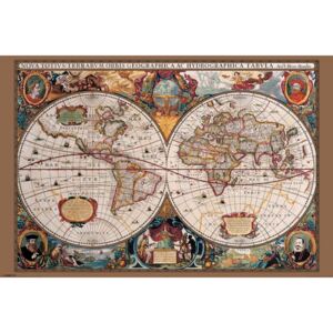 Poster Harta istorica a lumii, (91.5 x 61 cm)