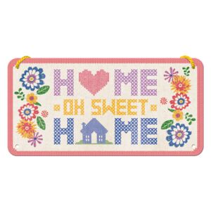 Nostalgic Art Placa metalica cu snur: Home Sweet Home - 10x20 cm