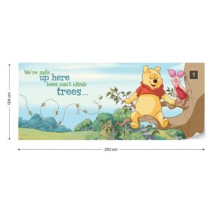 Fototapet - Disney Winnie the Pooh Vliesová tapeta - 250x104 cm