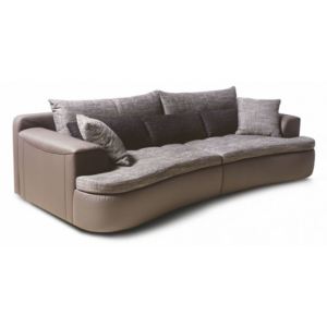 Canapea 4 locuri big sofa MICHELANGELO, bej, neextensibila, 284x125x71 cm