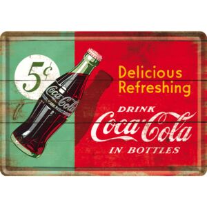 Ilustrată metalică - Coca-Cola (bicolor)