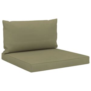 Perne de canapea din paleți, 2 buc., bej, material textil
