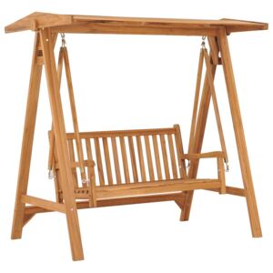 Bancă balansoar, 170 cm, lemn masiv de tec