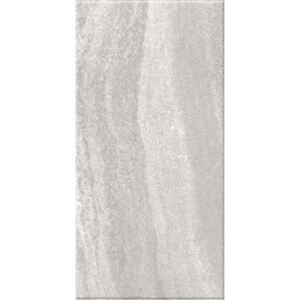 Gresie portelanata Kai Ceramics Santana gri, dreptunghiulara, aspect de piatra, 30 x 60 cm