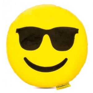 Perna decorativa Emoji cu ochelari de soare Happy Face